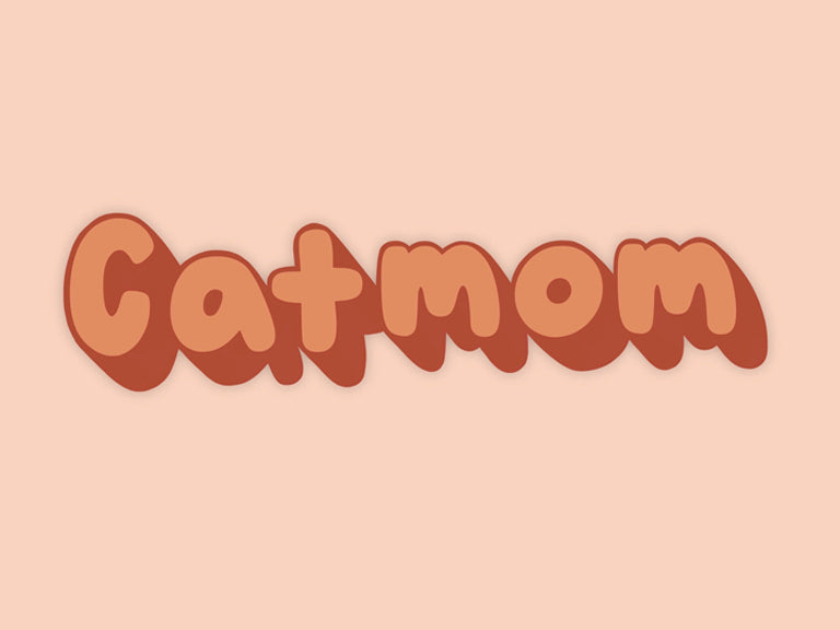 Cat mom Sticker