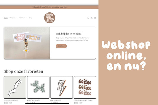 Webshop online! En nu?